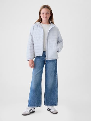Image of GAP Girls' Logo Lightweight Puffer Jacket