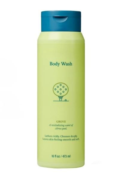 Harrys Gel-Body Wash/GROVE: a zesty scent is reminiscent of a citrus grove with revitalizing notes of grapefruit, lotus, & warm nutmeg -16oz