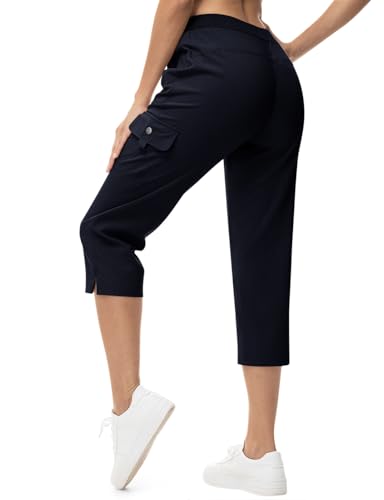TBMPOY Women's Capri Pants Lightweight Quick Dry Hiking...