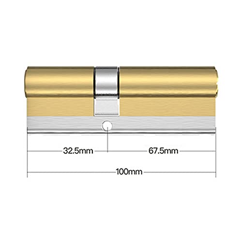 zamek bębenkowy, 10 kluczy Wymiana zamka Klamka do drzwi wejściowych klasy C Cylinder Defiant Double Cylinder Lock(100mm)