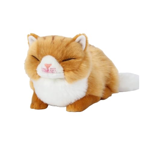 Image of CU-MATE Adorable Stuffed Animals Cat -Handmade Plush Soft Cat -Present Gift for Boys /Girls (Tabby Cat)