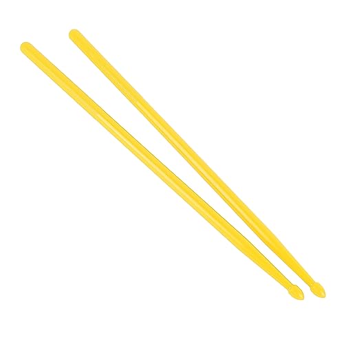 Baquetas ligeras de nailon para práctica y ejercicio – baquetas portátiles compatibles con kits, ideales para principiantes y bateristas en movimiento (Amarillo) miniatura 6