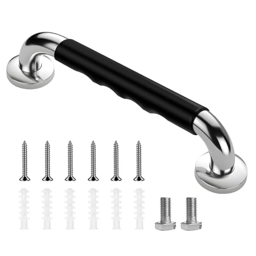 yotutun Barre D'appui WC, 30cm Acier Inox Maintien Poignée Douche Antidérapante Baignoire Main Courante Inoxydable pour Salle de Bain Personnes Âgées Handicapées Enfants Enceinte