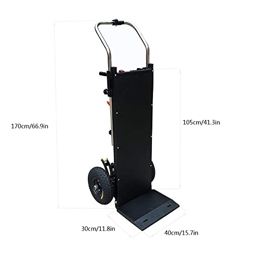 Sackkarre Treppensteiger Elektrisch, Klappbarer Rollwagen Mit S-förmigem Tragarm, Geeignet Zum Tragen Von Schweren… – Bild 3
