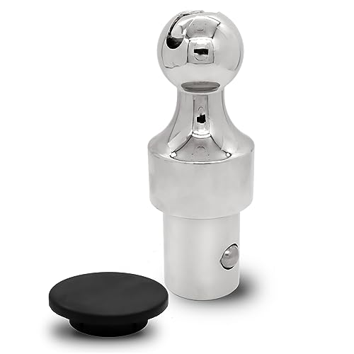 2-5/16 Inch Puck System Gooseneck Hitch Ball, Compatible with 2013-2026 Ford F250 F350 F450, 2016-2026 Chevrolet Silverado, GMC Sierra, Nissan Titan XD & 2013-2026 Dodge RAM 2500 3500, Replace# 60629