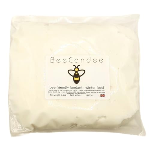 BeeCandee Bee Fondant - beekeeping supplies uk - bee feed food 1.5kg Pouches (1 x 1.5kg)