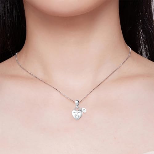 TCHYUN Family Series Dangle Charm Heart Birthstone Bead for Pandora Bracelet Women Gift2