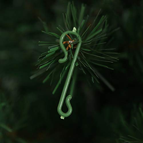 Ganchos de árvore de Natal Toyvian de 500 peças, ganchos de enfeite de plástico, ganchos em forma de