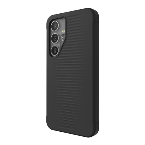 ZAGG Luxe Coque de Protection pour Samsung Galaxy S24, Protection Contre Les Chutes de 10 Pieds, légère, résistante aux Chocs, graphène (Noir)