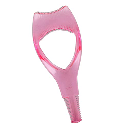 Yililay Mascara Applicator Guide Tool 3 in 1 Wimpernwerkzeug Lidschattenschild Mascara Pinsel rosa Cover