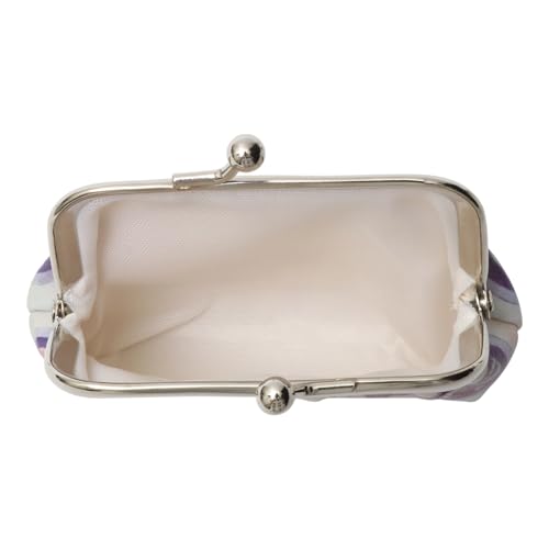 1Pcs Pouch Wallet Classic Country Snap Purse PU Leather Blue-Violet 9x8cm3