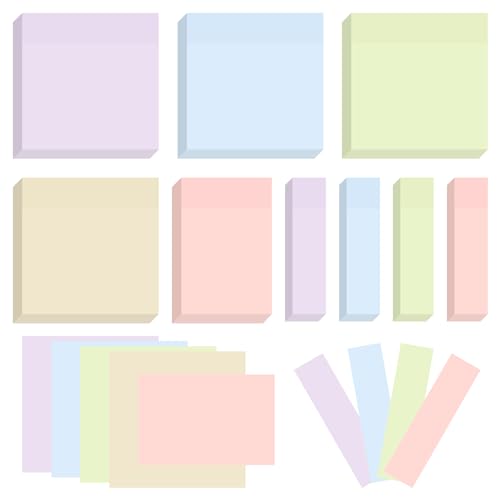 Notes adhésives pastel amovibles pour corriger et annoter les pages