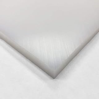 UHMW (Ultra High Molecular Weight Polyethylene) Sheet, Opaque White, Standard Tolerance, ASTM D4020, 1/4" Thickness, 12" Width, 12" Length (12" X 12")