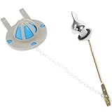 Pièces de rechange pour toilettes à l'intérieur du réservoir : le clapet de chasse d'eau contribue également à économiser l'eau à chaque chasse et évite les fuites. levier de commande intégré