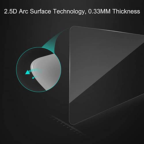 Carwiner Compatible with Dodge Ram HD Screen Protector 12 Inch 2019-2025 1500 2500 3500 Anti Glare Fingerprint Navigation Protection Tempered Glass Accessories (HD)