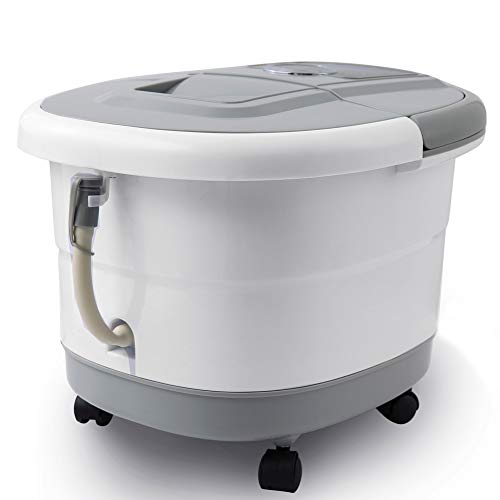 Foot Spa Bath Massager with Heat and Automatic Massage Foot Pedicure Spa Machine Athletes Foot Bubble Soak Tub,Digital Adjustable Temperature Control
