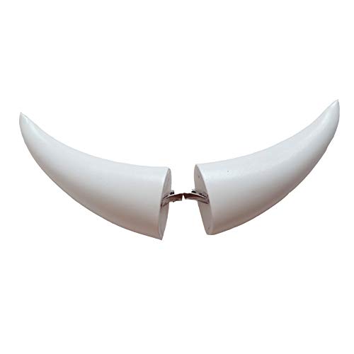 Nuoqi Kamisama Kiss Akura-Ou Cosplay Horns Clip on Horns White Devil Horn Hair Clips Halloween Costume Props Clips Hairpin