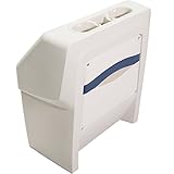 DeckMate® Premium Pontoon Boat Console (Ivory/Blue/Tan)
