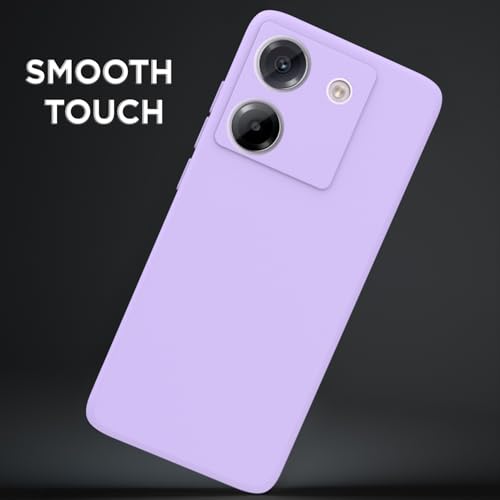 Image of Outlouders Back Cover for Poco M7 Pro 5G | Camera Protection | Durable Soft Matte Silicone Bumper Case (Purple)