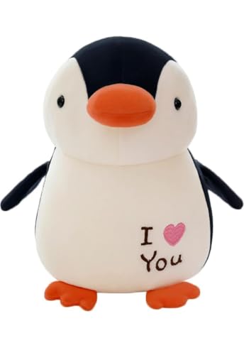 Image of HUG 'n' FEEL SOFT TOYS Love Penguin 22cm Soft Toy Plush Toy | Stuffed Animal | Ultra Soft, Huggable & Cuddly Gift for Kids, Girls, Boys | Perfect for Birthday, Valentine's Day