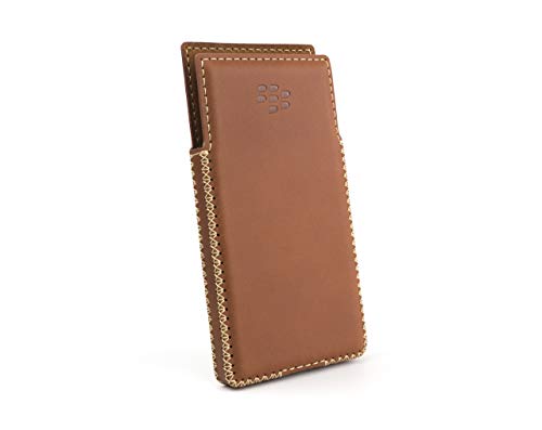 Otis BlackBerry Key2 LE Handmade Leather Case with Built-in Magnet (Brown)