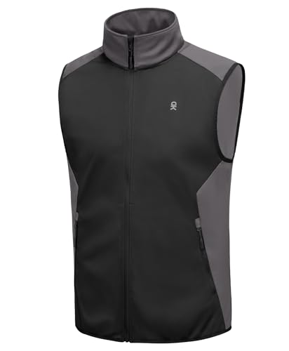 Image of Little Donkey Andy Men's Water-resistant Outerwear Vests, Stretch Windproof Vest for Cycling, Running, Golf