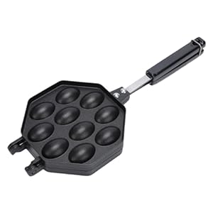 FLCPJGV 10-Loch Takoyaki Maker Pfannkuchenform