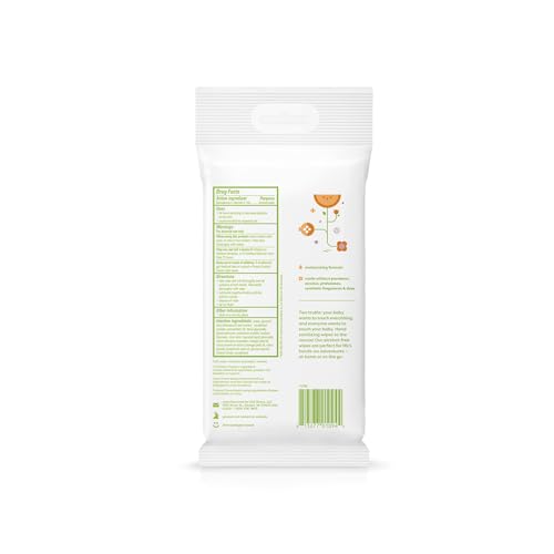 Image of Babyganics Alcohol-Free Hand Sanitizing Wipes, Mandarin, Kills 99.9% of Common Bacteria, Moisturizing, Packaging May Vary 20 ct (Pack of 8)