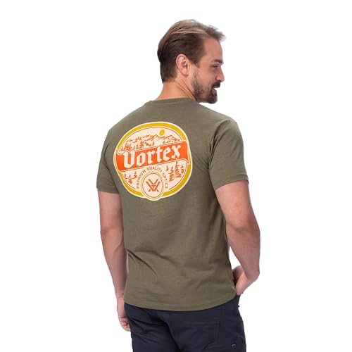 Vortex Men's Alpine Continental Short Sleeve T-Shirts (US, Alpha, XX-Large, Regular, Regular, Military Heather) - image 2