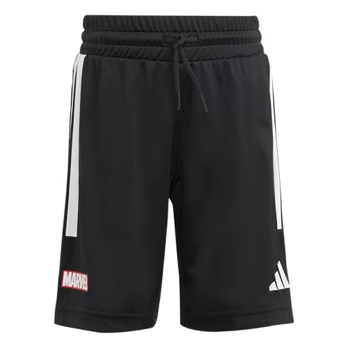 adidas Unisex-Kids x Marvel Spider-Man Sportswear T-Shirt Set, White/Black, 2 Years4