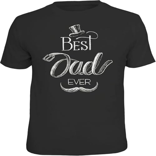 Dstarbbk Fathers Day T Shirt Best Dad Ever Fun Birthday Gift Cool Printed Black M