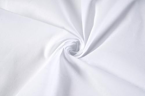 Image of Men's Handkerchiefs,100% Soft Cotton,White Hankie (White, Pack of 6 Pieces)