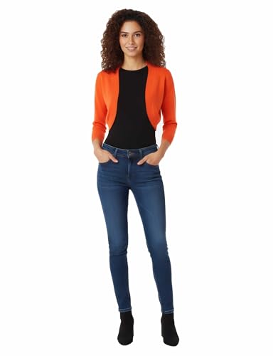 Image of Allsense Women's 3 /4 Sleeve Bolero Shrug for Dresses | Open Front Cropped Cardigan, Lightweight Knit Dress Cover Up