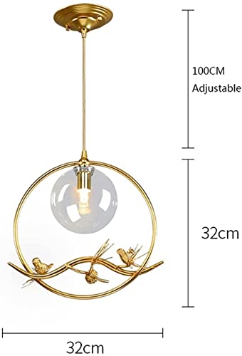 Suspension E14 Lustre Boule de Verre avec Chaîne Réglable 100 cm - 2