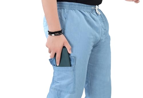 Image of UNOseven Boys Denim Cargo Jogger Pant - Slim Fit - Available from 5 Years to Size XL