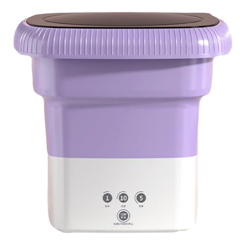 Mini machine à laver pliable 6,5L rose pour sous-vêtements - 2