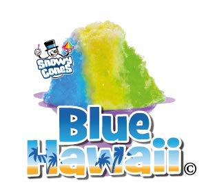 snowyconesSyrup for Snow Cones and Shaved Ice | Not Slush | Blue Hawaii Flavour Syrups/Blue Raspberry/Tropical/Kiwi 500 ml (Pack of 3)