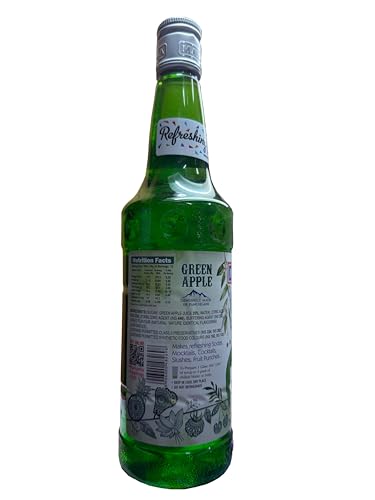 Image of Manama Green Apple Mojito Flavoured Syrup Mixer for Mocktails and Cocktails, 500ML
