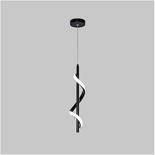 ASerZenith Modern Minimalist Led Dimmable Bedside Chandelier Long Line Ceiling Pendant Light Luxury Indoor Light,Dark-Led Three-Color Light