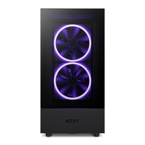 Image of NZXT H5 Elite - CC-H51EB-01 - ATX Mid Tower PC Gaming Case - Front I /O USB Type-C Port - Quick-Release Tempered Glass Side Panel - Black