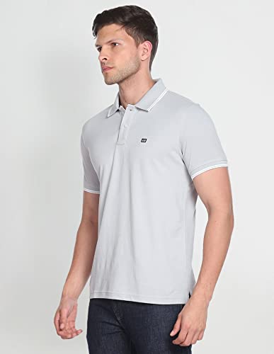 Arrow Tipped Solid Pique Polo Shirt