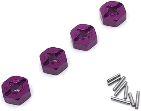 Compatible with Wltoys 144001 144010 124007 124016 124018 124019 A949 A959 A959-B Metal 12mm Wheel Hex Hub Adapter Combiner RC Car Upgrade Parts