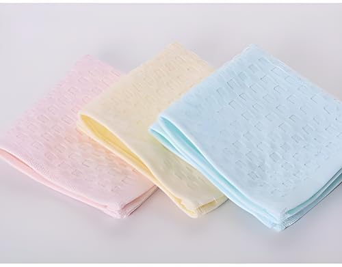 Image of ELEG & STILANCE Women & Girl Soft Thick Cotton Cute Good Look Beer Design Embossed Pattern Handkerchiefs Hanky Face Towel For Party & Other Occasion, Size (25.5cm x25.5 cm) 12 Pieces