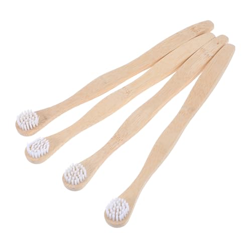 Anneome 4Pcs Scraper for Adults White Brush for Deep Oral Cleaning Reduces Bad Breath Improves Taste Durable and Comfortable to Use