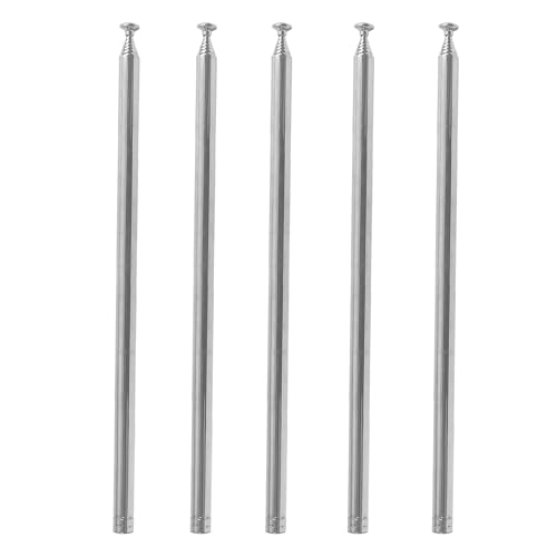 AEDIKO 5pcs Telescopic Antenna M3 Female Thread 7 Sections AM FM Radio Universal Antenna for Radio TV Electric Toys