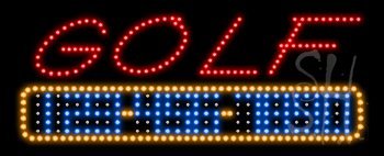 Golf Lessons Animated LED Sign 13