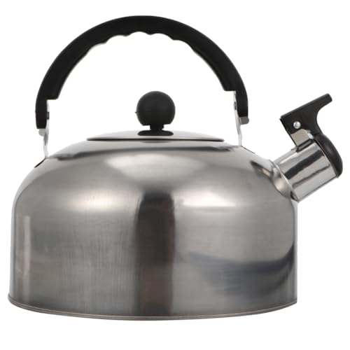 BESTonZON Maceta Kettle Whistling 2l Hervidor De Agua con Silbido Hervidor De Agua para Hervir Agua Ollas De Agua Olla De La Caldera De Agua Gas Acero Inoxidable Haz Te Alta Capacidad Tetera