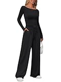 Soft Stretch Fabric: 90%Rayon+10%Spandex ensures a buttery - soft, forgiving fit for different body types without restricting movement, allowing you to move freely without any restrictions. Design: The long sleeve top features a wide boat neck for co...