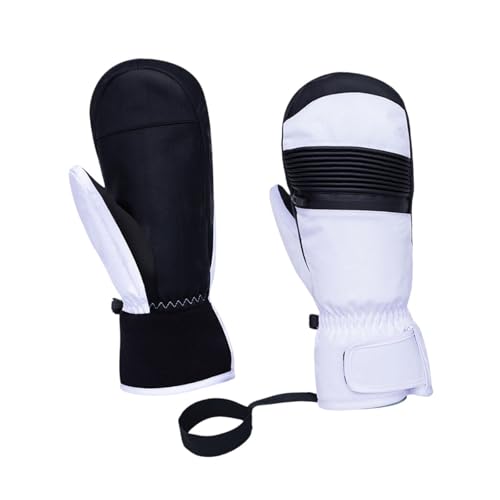1 Pair Winter Ski Gloves Lightweight Windproof Waterproof Snowboarding Mittens for Running Outdoor Activities- Total Length 27cm