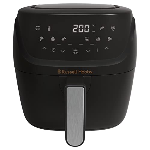 Russell-Hobbs-27160-SatisFry-Medium-Digital-Air-Fryer-Energy-Saving-Airfryer-with-10-Cooking-Functions-including-Bake-Grill-and-Dehydrate-4-Litre-Capacity-Black
